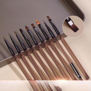 Nail Art Brush Set 9 Pieces: Gradient Painting & UV Light Therapy Tools