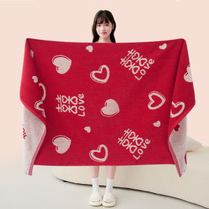 ผ้าขนหนูอาบน้ำขนาดใหญ่ลายแต่งงาน ชุดสามชิ้น สีแดง ผ้าฝ้ายแท้ ผ้าขนหนูสองชั้นสำหรับคู่รัก กล่องของขวัญ ผ้าขนหนูที่อบอุ่นและระบายอากาศได้ดี