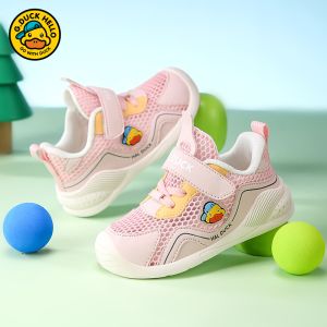 Breathable Mesh Soft Bottom Baby Shoes Girls Sport Shoes Walking Shoes Summer New Style Duckling Childrens Footwear