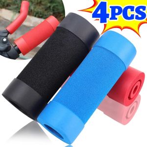 4Pcs/set Universal Motorcycle Sponge Handlebar Grips Sleeve Set Breathable Anti-Slip Handle Covers for E-Bike Tricycle