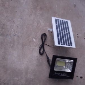 LED Flood Light Solar 50W Waterproof IP67 Remote Control Outdoor Floodlight Garden Street Lamp Spotlight Reflector Lighting