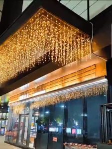 Đèn Rèm Mành 6M 8M 12M 16M mét Mưa Led Rủ Mành Đèn Led Thả Mành Trang Trí Ngoài Trời Trang Trí Nhà Cửa Sảnh Quán Cafe