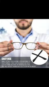 Glasses Temple NEW One Pair Brown Soft Rubber Replacement Glasses Temple Covers Tips Ends for Metal Arms