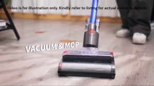 (23KPa) Vacuum-A-Way 2-in-1 Cordless Stick Vacuum Cleaner & Mop/ Floor Washer - Wet & Dry Cleaning 3 Speed Mode Dust Mite Brush & Stand/ Rack