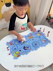 [Choo Choo Toy] DIY Puzzle Car Track Rail Car Puzzles Aeroplane Race Play Set 轨道电动车玩具 Mainan Kereta Trek - BT427