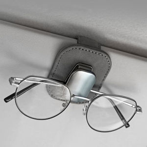 SEAMETAL Car Sunglasses Holder Clip Suede Sun Visor Mount Portable Eyeglasses Hanger Storage Organizer Auto Interior Accessories