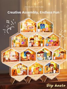 BEI JESS | Miniature DIY House Assembly Model Toy