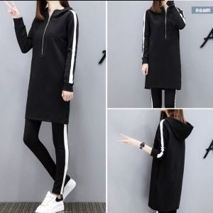 Autumn Clothing New Arrival Fashion Fat Sister Belly Covering Slim Looking plus Size Womens Clothing Casual Two-Piece Suit Fashionable Set That Makes You Look Younger