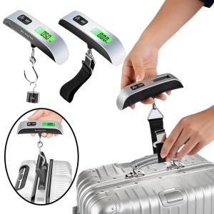 50kg Portable Digital Luggage Scale LCD Backlight Electronic Handheld Hanging Weight Scale For Travel Suitcase Baggage