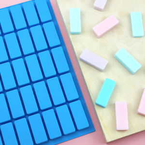 40-Piece Small Rectangular Ice Tray Silicone Mold Crystal Duck Tongue Frozen Creative Environment Cold Dish Goose Liver Lobster Crab Skin Frozen