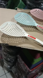 ( isi 3 pcs ) SENDOK JUMBO SARINGAN MIE SERBAGUNA TIRISAN OTAMA DAPUR TAHAN PANAS BUAH SAYUR KUAH SERBAGUNA