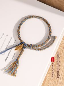 Colorful DIY Handmade Hemp Rope Bracelet