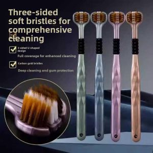 Japanese Quality Tri-Fold Soft Bristle Adult Toothbrush Deep Cleaning Family Size
