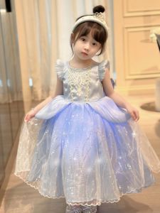 Cinderella Themed Light-Up Princess Dress Birthday Gown