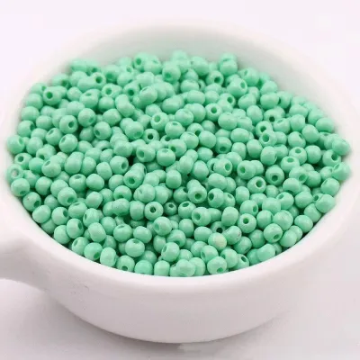 2mm 3mm 4mm domestic high-quality wear-resistant solid color glass beads uniform paint handmade DIY beads