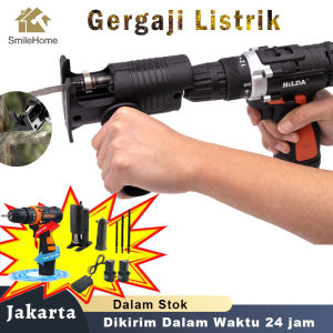 Gergaji Listrik Reciprocating Saw Cordless Gergaji Kayu Recipro Gergaji Potong dengan Batteri