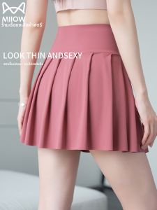 MiiOW | กางเกงสวมใส่แบบสองชิ้น ทรงฟินเนอร์ เอวสูง กางเกงยีนส์ทรงสลิมฟิต ทรงกระโปรงสั้น กางเกงยีนส์ทรงฟินเนอร์สำหรับออกกำลังกาย โยคะ กางเกงยีนส์สำหรับผู้หญิง ฤดูใบไม้ผลิ 2025