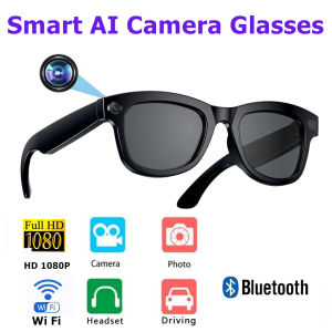 New AI Smart Glasses HD 1080P  Camera Polarized Sunglasses Mini Camera Video Recorder Security Sports DVR Surveillance Camcorder