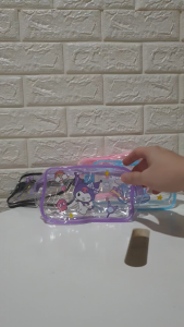 (PER 2 PCS) TAS MIKA / POUCH MIKA / TAS KECIL / TAS MIKA SERBAGUNA / TAS KOSMETIK / SANRIO KUROMI CINNAMONROLL MY MELODY