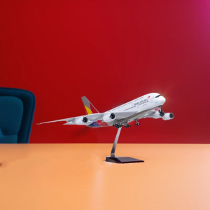 Mô Hình Máy Bay Airbus A380 Bằng Nhựa Đúc Tỷ Lệ 1/160 Có Đèn LED Và Bánh Xe - Đồ Chơi Máy Bay Asiana Dành Cho Người Sưu Tầm Và Những Người Đam Mê Hàng Không
