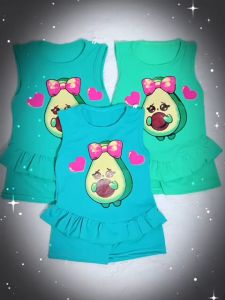 BABY SHIRT 7-18 KG BABY GIRL SINGLET SUIT | BABY GIRLS CLOTHING SET BAJU BABY (RABBIT)