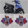 STIKER STRIPING LIS LES BODY MOTOR BEAT FI CBS 2021 2022. 