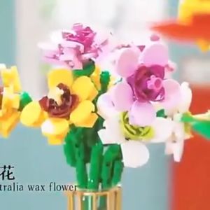 Bouquet Building Blocks Flower Girls Ladies Birthday Gifts Decorate DIY Toys Gifts for Women Rose Lavender Irises Tulip Blue Wind Flower Series Block Toy DIY Kids Toys Mother Day Birthday Gift Decoration Girls - LITTLETHINGY