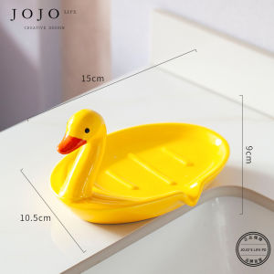 Ceramic Cute Kitchen Bathroom Storage Rack No Drilling Required JOJOS L. PD.ledge Nordic Style Soap Dish Organizer