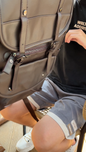 SENSIPIC#Leather Backpack For Mens Retro Business Travel Large Capacity Waterproof Black backpack Korean