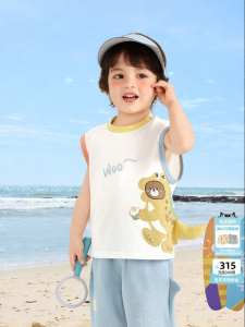 CUTEPANDAS | Áo Vest Không Tay Bằng Cotton cho Trẻ Em