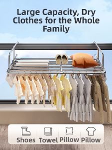 youqin | Balcony Drying Rack for Clothes and Shoes