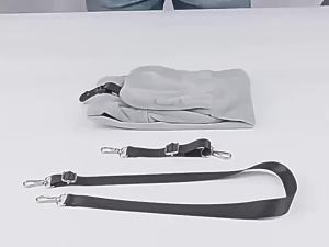 Travel Neck Pillow With Fillable Clothing Storage Bag U-Shaped Pillowcase Crystal Fleece Neck Pillow Cover For Airplane Travel