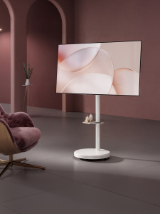 Brateck | Mobile TV Stand with Hidden Wheels