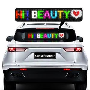 Bluetooth APP Programmable Led Flexible Advertising Screen DIY Pattern Car Rear Window Led Scrolling Caption Display USB Windshield DIY Electronic Screen Light