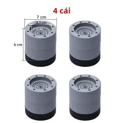 4 Miếng Đệm Máy Giặt Chống Rung Chân Cao Su Chống Trơn Trượt Đồ Nội Thất Levelers Đa Năng Giảm Chấn Cho Đế Cố Định