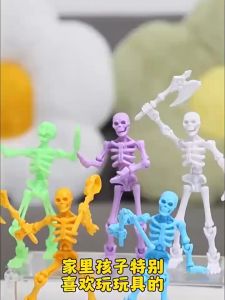 Skeleton Joint Man Dummy 13 Action Figure Skeleton Man Trick Model Movable Joints Lucky 13 Action Figure Assembly Toy