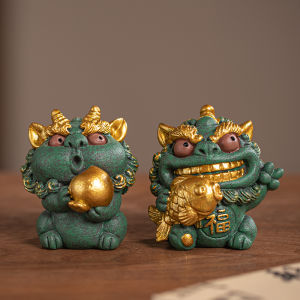 Trang Trí Văn Phòng Tại Nhà Sáng Tạo Đồ Trang Trí Văn Phòng Trên Máy Tính Để Bàn Lucky Xám Đá Xi Wang You Quà Tặng Cặp Đôi Cho Bạn Bè Đồng Nghiệp Phong Cách Dễ Thương