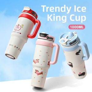 ZHIZHOU | Large Insulated Cup With Straw