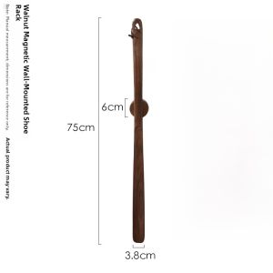 Japanese Style Home Use Long Wooden Shoe Horn Real Wood Shoe Insertion Tool Super Long Handle for Elderly And Pregnant Women