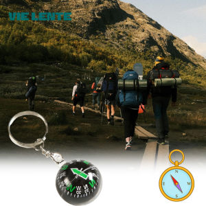 Outdoor Camping Hiking Mini Compass Navigator Portable Survival Tool Ball KeychainFor Hiking Camping Travel Outdoor Survival