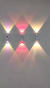 RGB Gradient Motion Sensor Night Light Rechargeable Wall Sunset Lamp Spotlight Magnetic Ambient Light for Bedroom Hallway Stairs