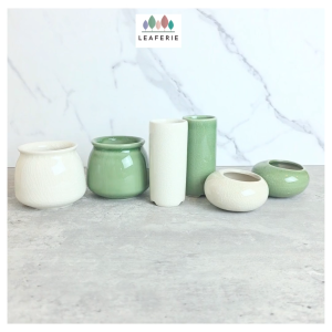 The Leaferie Petit Bonsai Pot (Series 93) Ceramic Plant pot Flowerpot Planter small pots