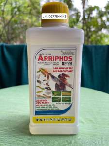 Thuốc trừ sâu Arriphos 40ec - Lâm xung ra tay ( chai 450ml ) chuyên trị bọ xít  bọ trĩ ruồi vàng  rệp sáp  sùng sâu khoang sâu đục thân..