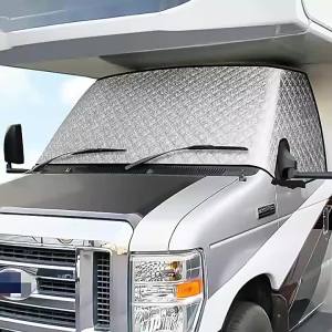 Tấm Che Nắng Cửa Sổ Xe RV 4 Lớp Dành Cho Xe Nhà Lưu Động Ford E450 Class C 1997-2024 Chất Liệu Vải Dày + Polyester + PEVA