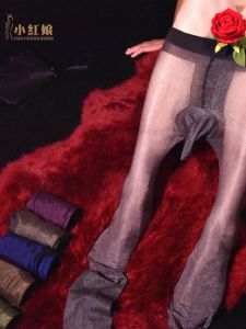 Quần Tất Siêu Mỏng Lấp Lánh Gợi Cảm Cho Nam XIAO HONGN NIANG Quần Tất Liền Quần Cotton Polyester Mùa Hè 2024