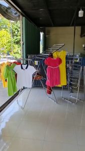 Giá phơi quần áo chữ A kiểu dáng Hàn Quốc Inox không gỉ siêu chắc chắn 2 tầng tiện dụng giá phơi kệ phơi giàn phơi giá phơi thông minh giá phơi gấp gọn quần áo giá treo quần áo inox