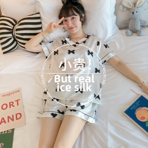 JIFANPAUL | Breathable and Cool Ice Silk Short Sleeve Shorts Set Large Size