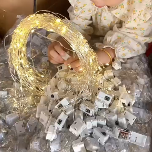 Fairy String Light Alloy Wire Decorative Lights 1m 2m 3m 5m for Christmas Party Home