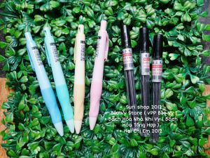 Combo 03 bút chì định vị cá heo và 3 ống ruột mực ngòi 2.0mm ( 30 cây ruột chì dài ) bút định hình giúp bé viết chữ đẹp hơn.