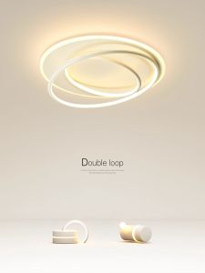 Geometric Circular LED Ceiling Light For Youth